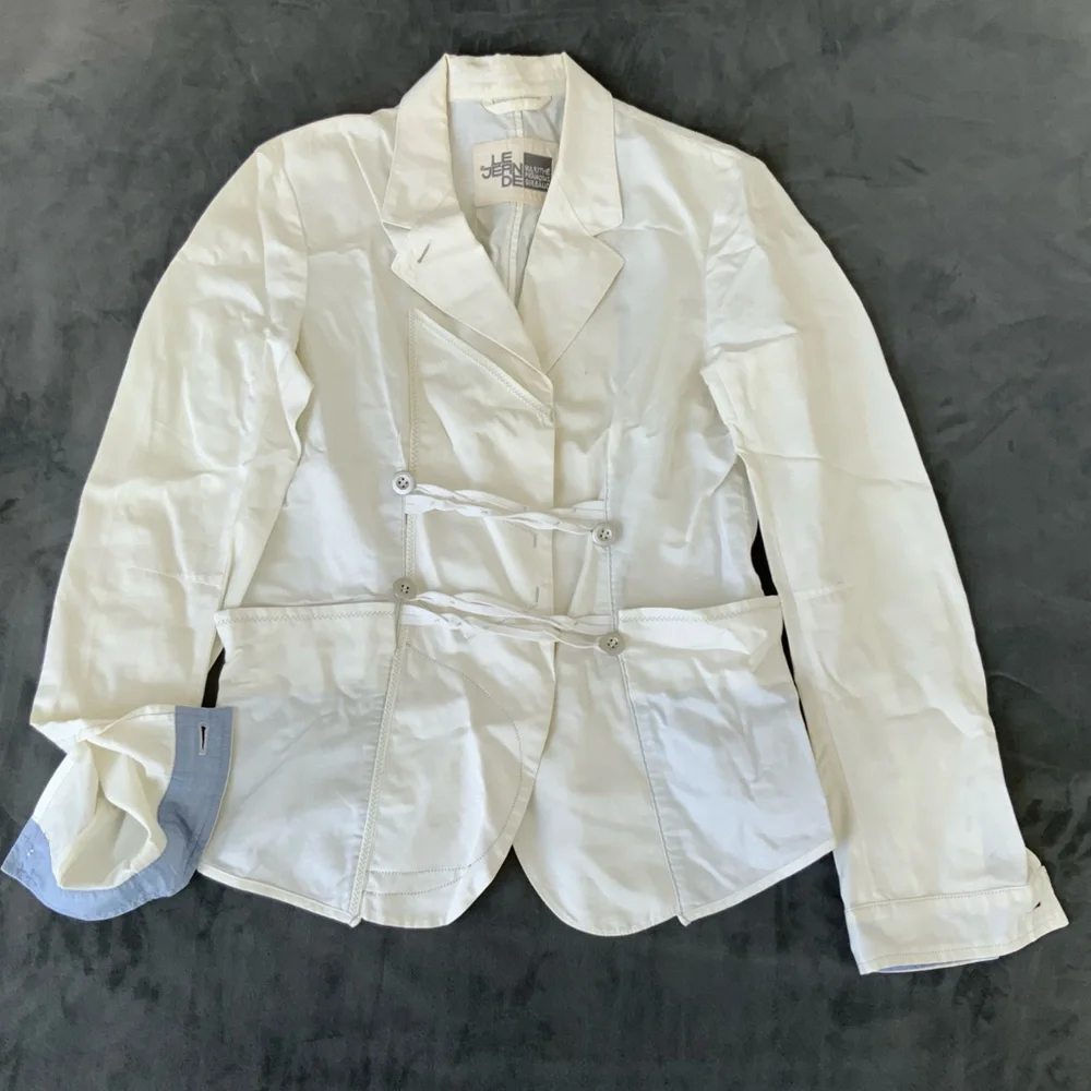 Marithe Francois Girbaud White Blazer - Picture 1 of 5